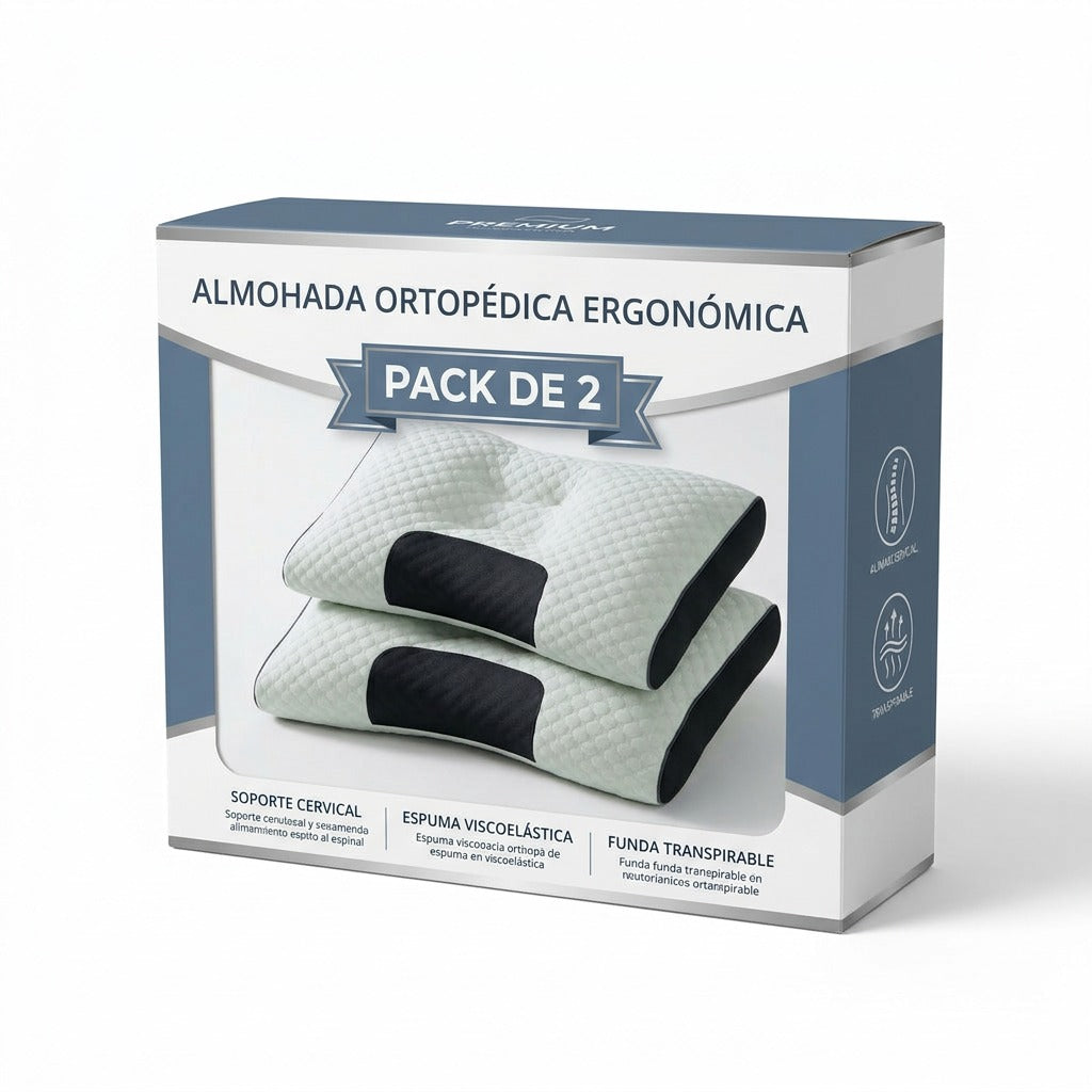 Pack de 2 Almohadas CloudPoint™ 3D