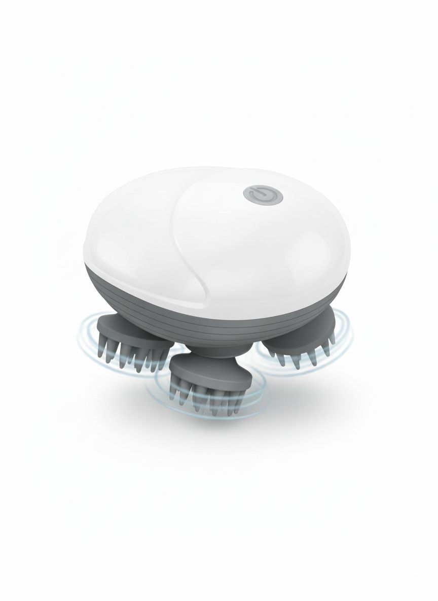 ScalpRelief™ Pro - Masajeador Impermeable 360° para Cuero Cabelludo y Cuerpo