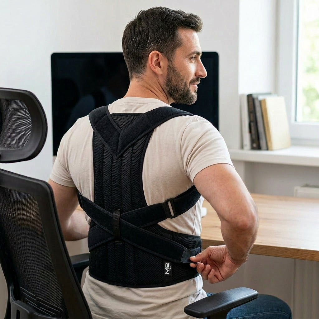 PostureAlign™ Pro - Corrector de Espalda Ergonómico y Ajustable