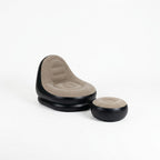 CloudLounge™ - Sofá Cama Inflable 2 en 1 con Reposapiés