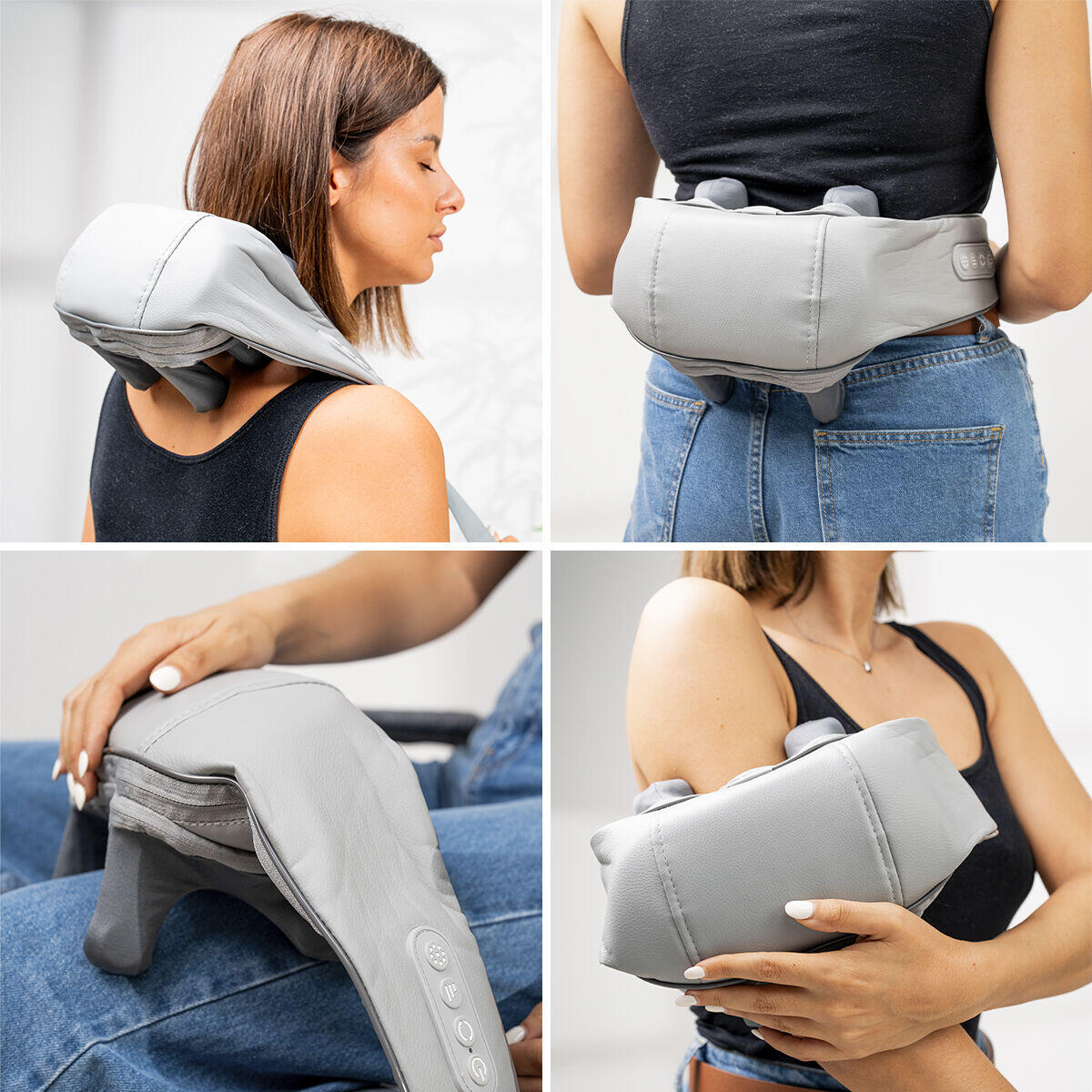 CerviRelax™ 6D - Masajeador Pro de Cuello y Espalda con Simulación Manual