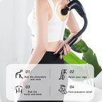 FlexReach™ - Masajeador Muscular de Percusión con Mango Extendido