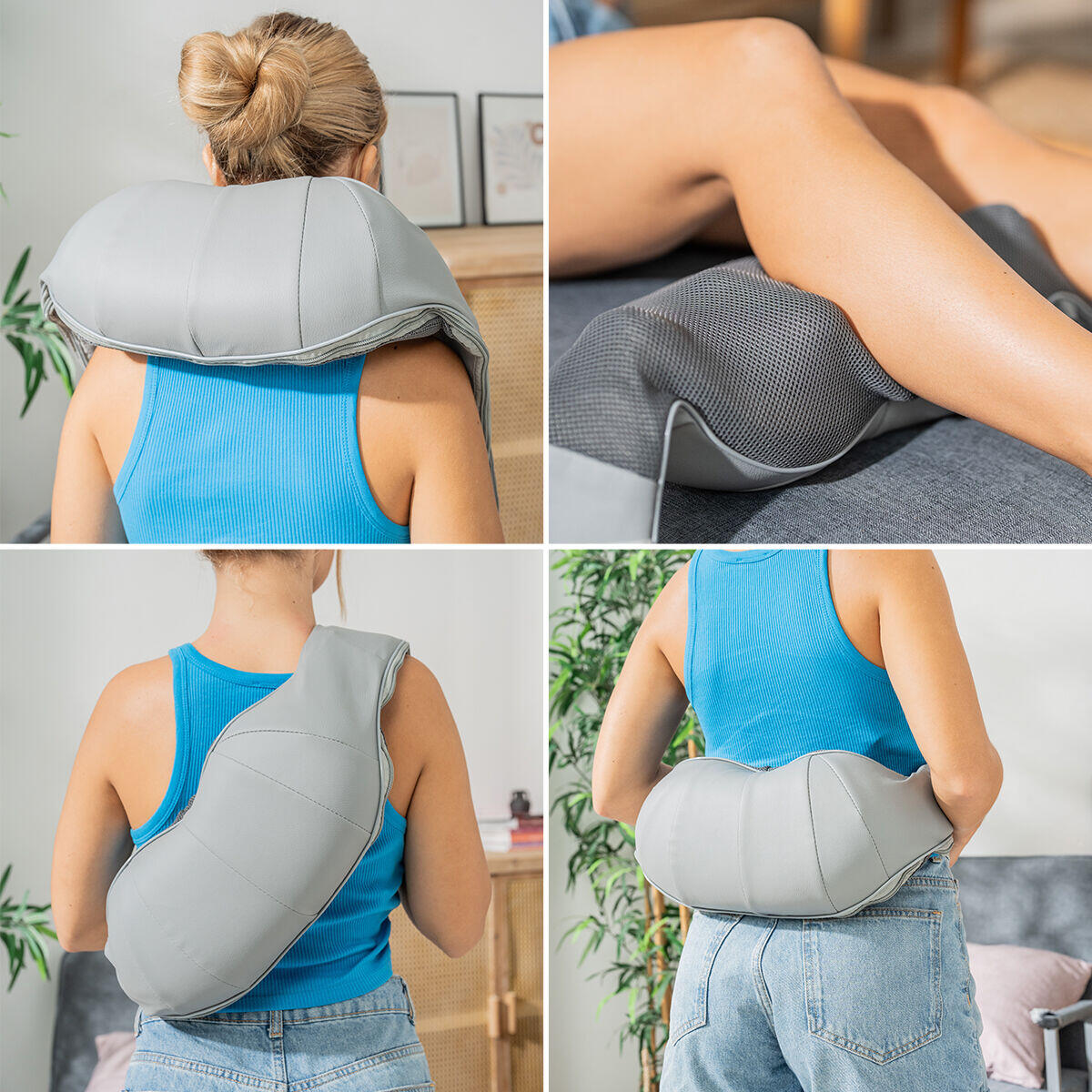ShiatsuMaster™ Pro - Masajeador Corporal Recargable con Calor Infrarrojo
