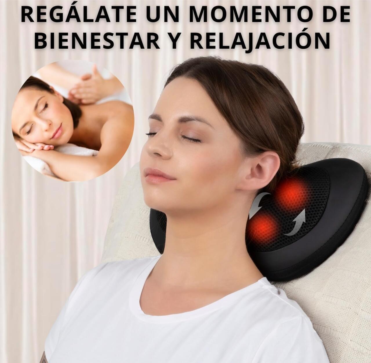CerviRelief™ Pro - Masajeador Shiatsu con Calor Infrarrojo