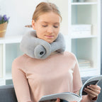CloudRest™ Travel - Cojín Cervical Masajeador de Fibra Polar con Vibración Relajante